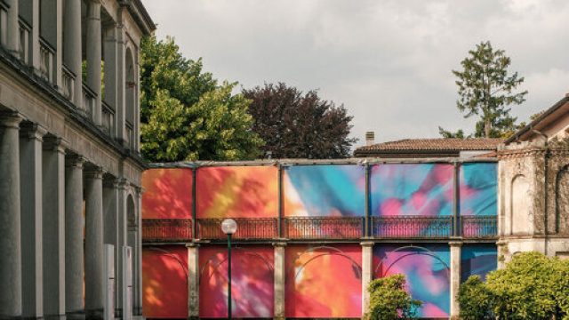 Vibrant Textile Art Transforming Historic Spaces