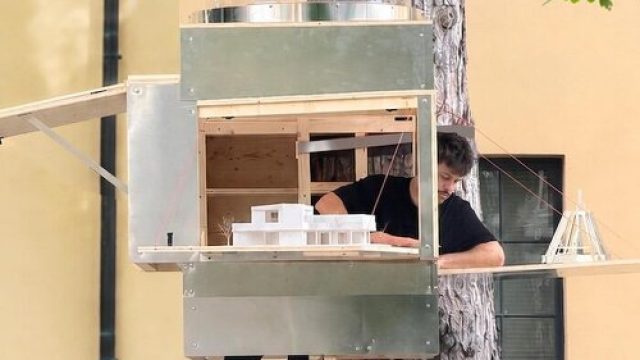 Embrace Nature: A Unique Treehouse Office Experience
