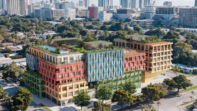 Vibrant Mosaic Housing Inspires Striking Wallpaper Designs