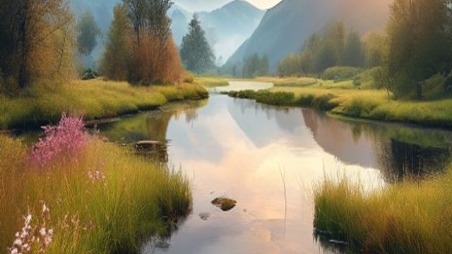 Serenity in Nature: Elevate Your Space with Tranquil Landscapes | red white and blue slot machine, l