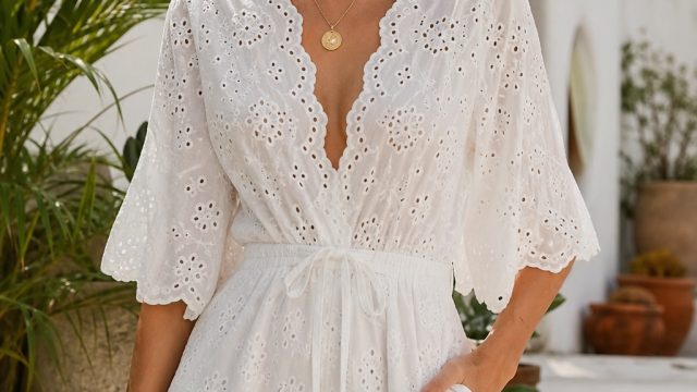 Embrace Summer Vibes with Fresh White Eyelet Rompers