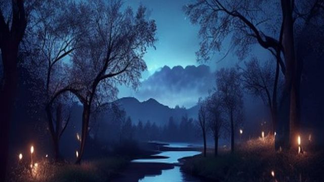 Embrace the Night: Enchanting White Theme Wallpapers