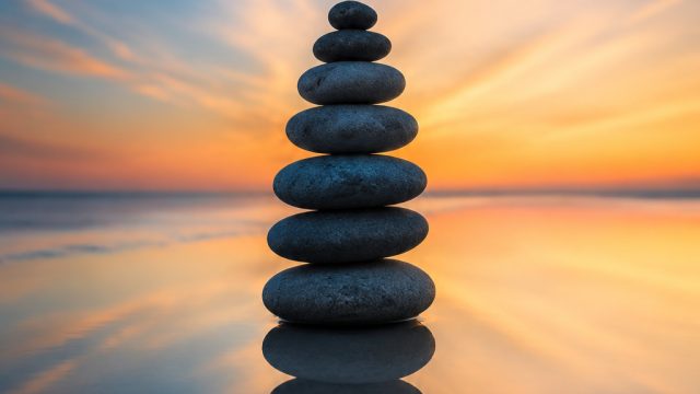 Embracing Balance: Minimalist Abstract Wallpaper for Modern Devices