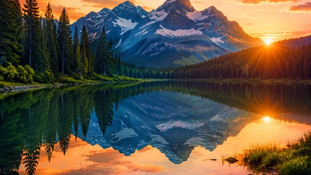 Tranquil Reflective Waters: A Soothing Visual Retreat