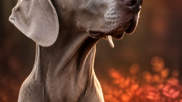 Captivating Canines: Weimaraner Portraits as Digital Art