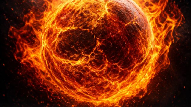 Captivating Fireball: A Dynamic Wallpaper Experience