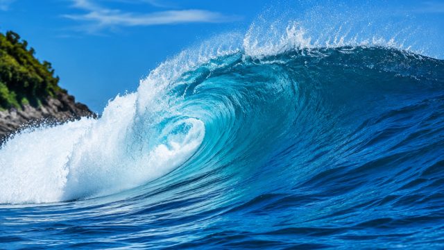 Captivating Blue Waves: A Serene Escape for Your Screens