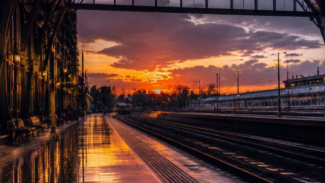 The Allure of Urban Journeys: Captivating Train Station Wallpapers