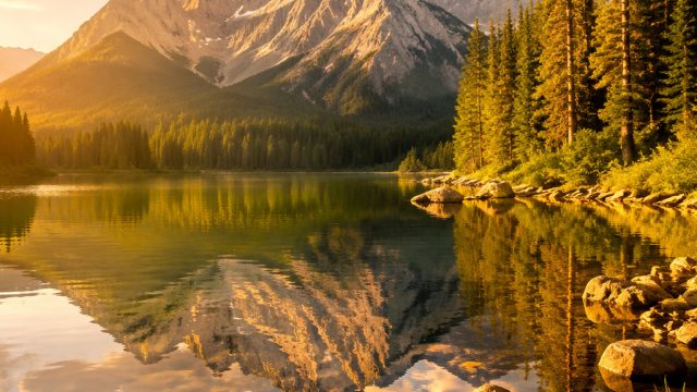 Captivating Sunlit Landscapes for Your Device: Nature's Embrace