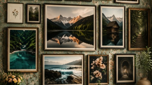 Creating a Gallery Wall: Tips for Using Wallpaper as a Backdrop