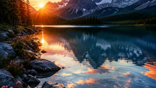 Serene Nature Moments: Pe