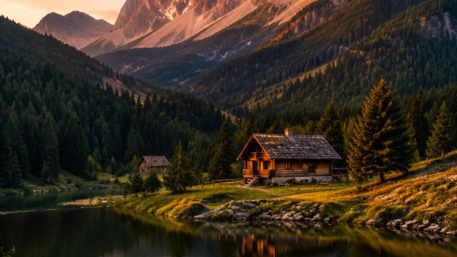 Discover Serene Mountain Retreats: Wallpapers for Calmness