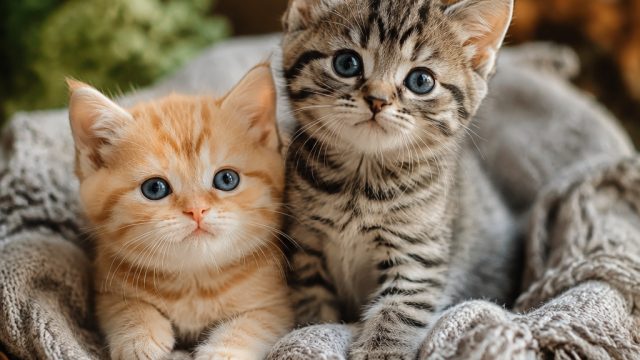Adorable Wallpaper Themes Featuring Playful Rescue Kittens