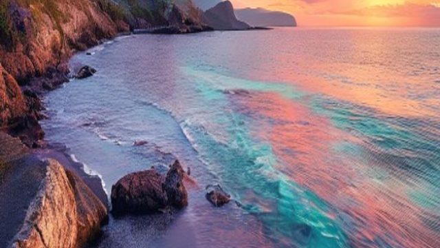 Vibrant Coastal Serenity: A Stunning Wallpaper Experience