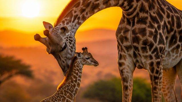 Captivating Wildlife: A Heartwarming Scene in Nature