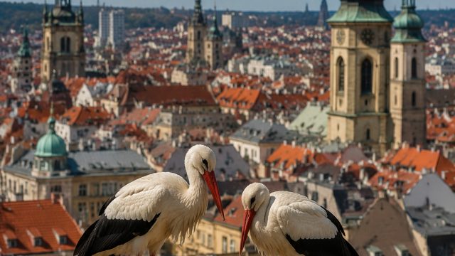 Discover the Serene Beauty of Storks Nesting in Urban Landscapes