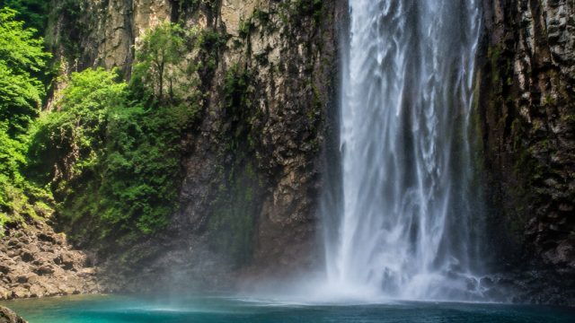 Nature's Canvas: Waterfall Serenity for Your Screen
