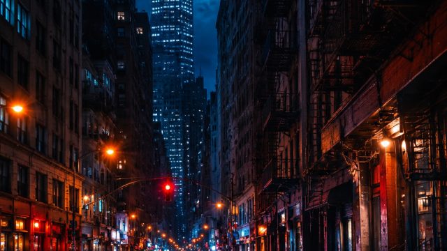 Captivating Urban Nightscapes: Perfect Digital Backgrounds