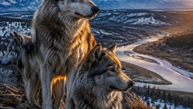 Captivating Wild: The Majesty of Yellowstone's Wolves