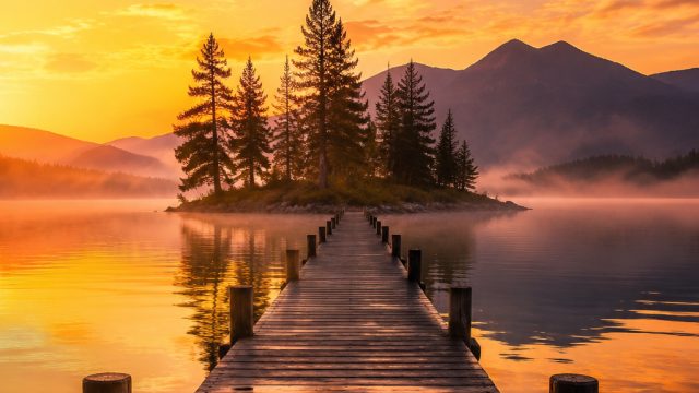 Embrace Serenity: Minimalist Landscapes for Your Screen