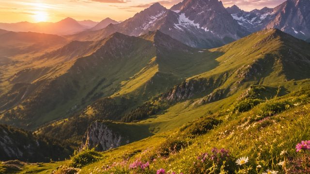 Embrace Nature's Serenity: Stunning Mountain Wallpapers