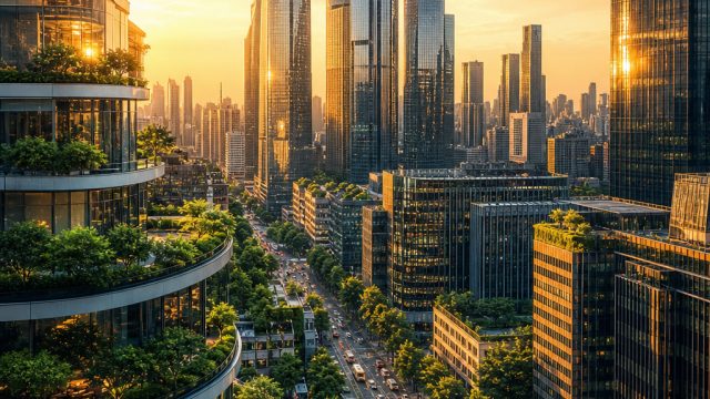 Transformative Urban Landscapes: Captivating Wallpapers for Every Screen