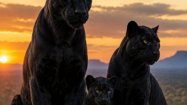 Captivating Black Panther Family: A Visual Delight for Your Screens