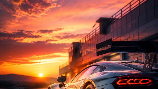 Elevate Your Space with Dynamic Racing-Themed Wallpapers