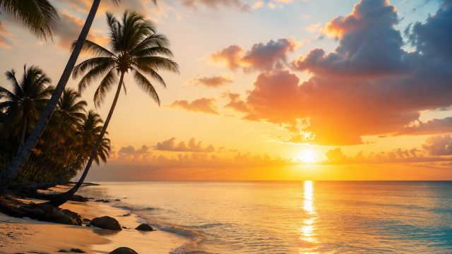Tranquil Horizons: Captivating Beach Scenes for Your Devices