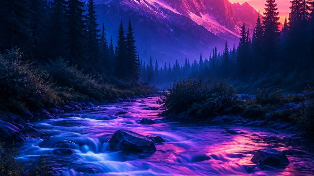 Stunning Neon Landscapes: A Vibrant Background Experience | 138 king slot, rtp slot kingdom77