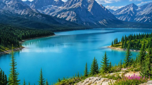 Vibrant Summer Landscapes: A Perfect Wallpaper Choice