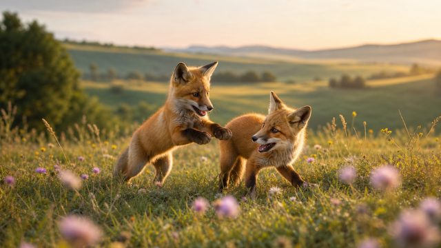 Charming Sibling Play: Red Foxes in a Serene Landscape | gambling online free money, batik77 rtp, semar jitu77 slot, laeintogel, qq333bet member register